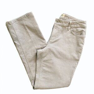 St. John's Bay Women's Classic Fit Straight Leg Corduroy Jeans Light Gray Size 8